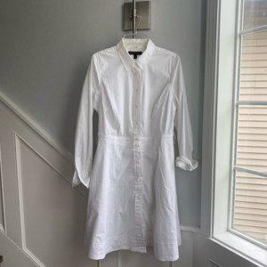 NWOT Banana republic white shirt dress size 6